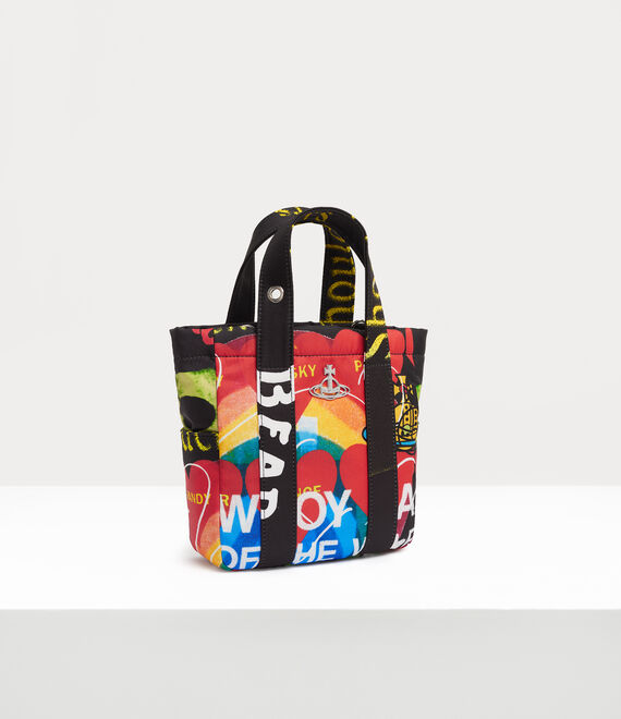 Vivienne Westwood small tote bag black/multi